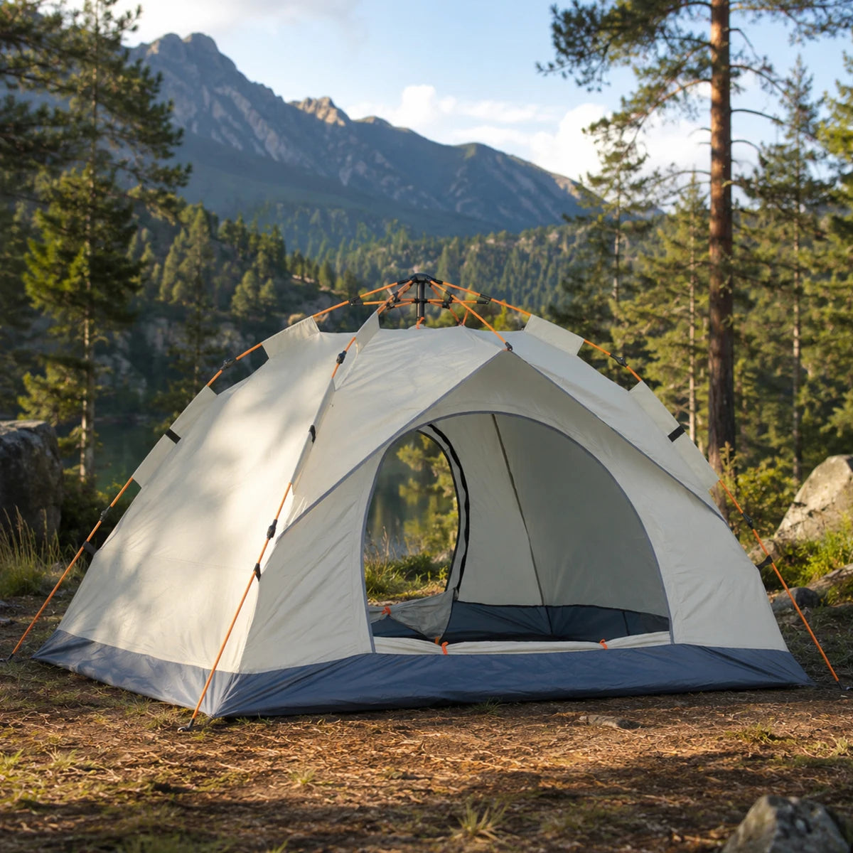 TRIBENEST Automatic Pop Up Camping Tent for Outdoor Family Adventures