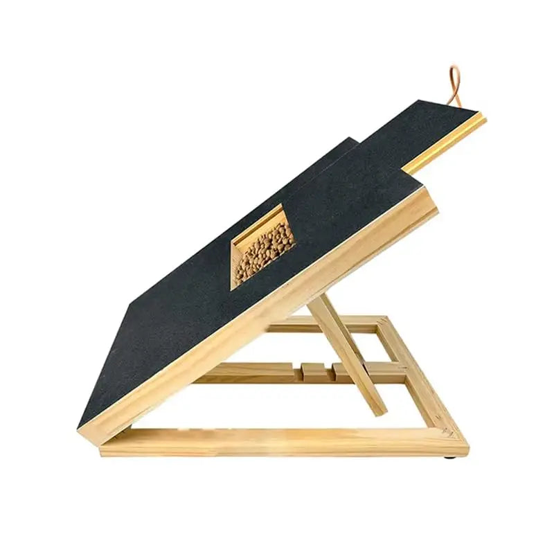 Wooden Dog Nail Scratch Board With Treat Drawer For Dogs