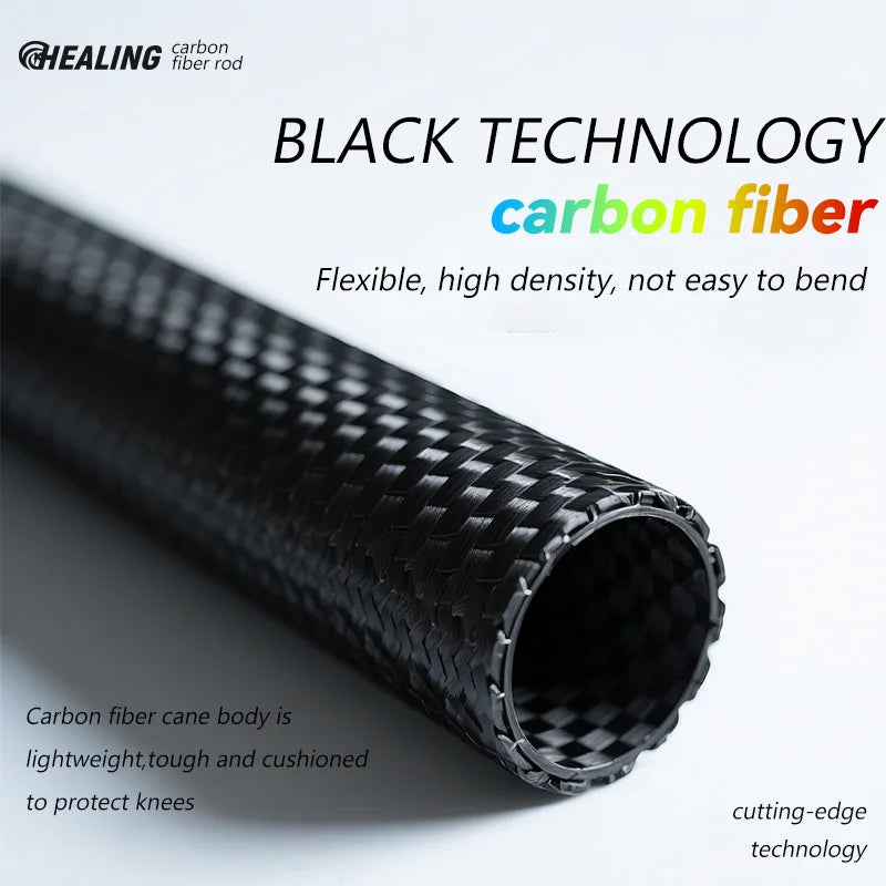 OKHEALING Carbon Fiber Folding Trekking Poles for Hiking and Camping
