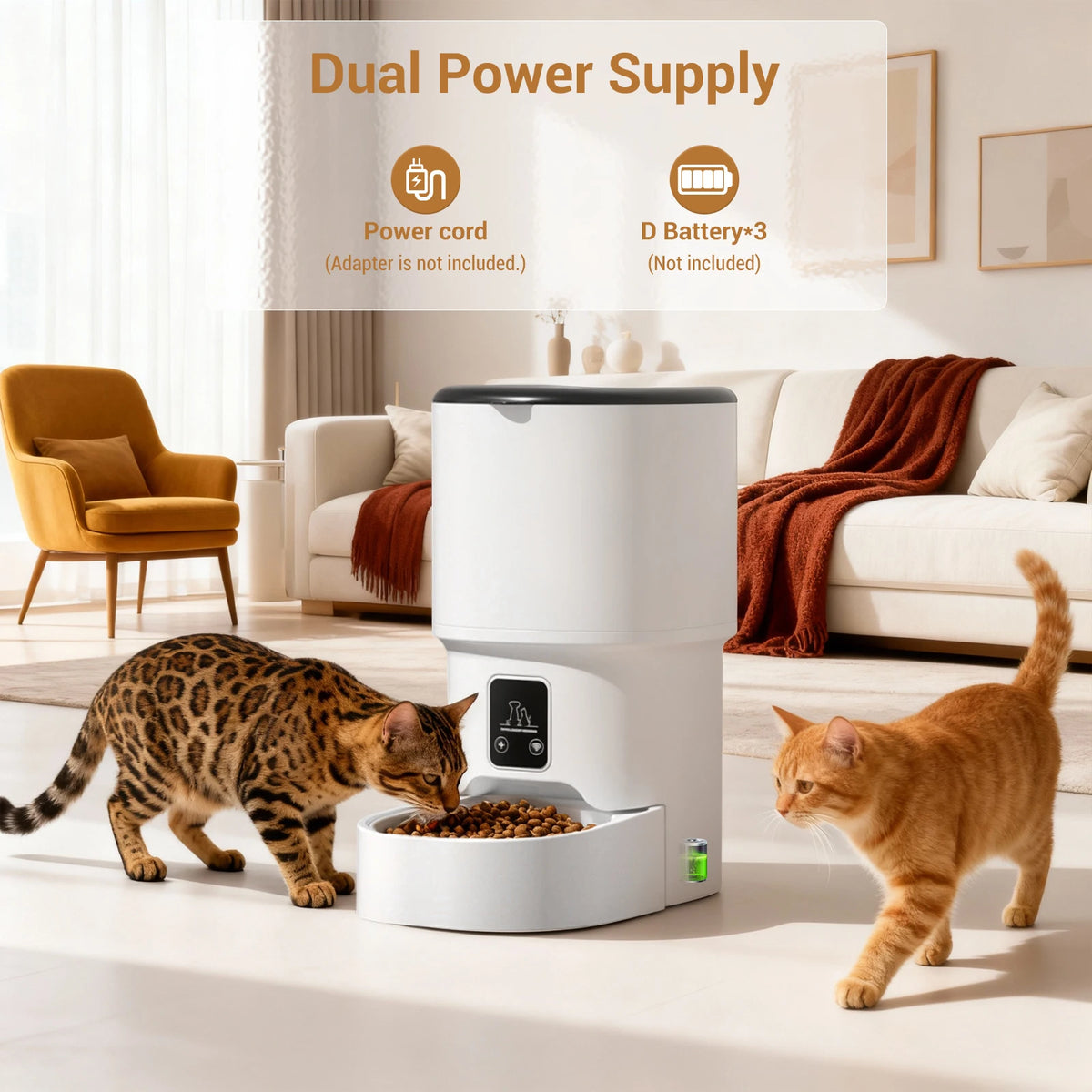 HiMISS Programmable Automatic Pet Feeder With Timer And Portion Control