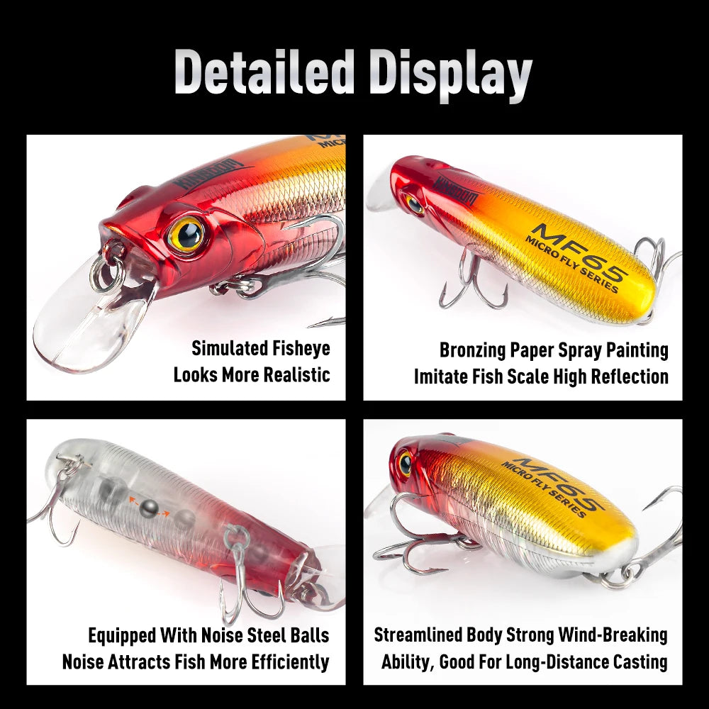 Kingdom Sinking Floating Minnow Fishing Lures for Seabass and Trout
