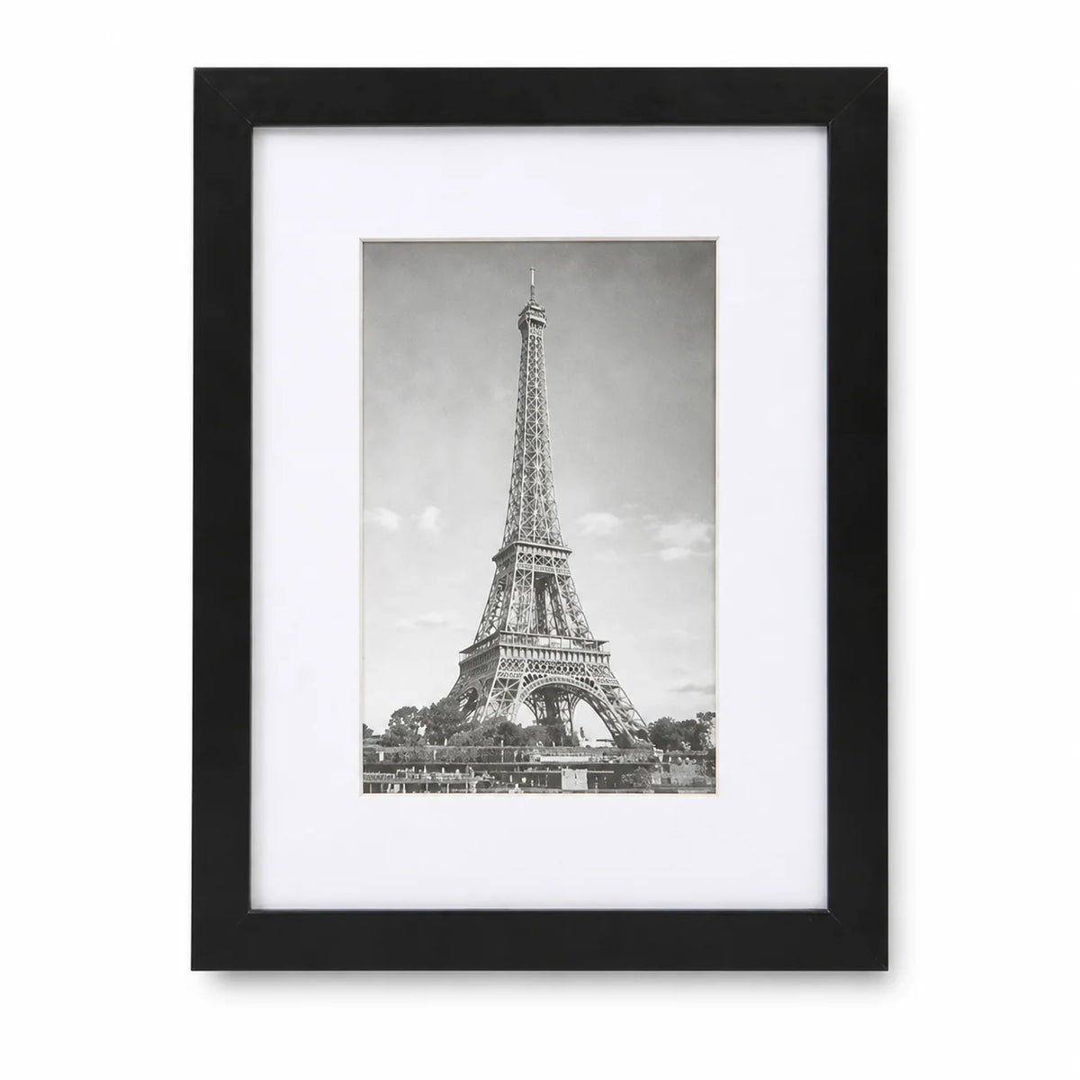 Eiffel Tower Picture Frame Black Art Decor with White Mat Eiffel Tower Wall Art for Home Living Room Best 2026