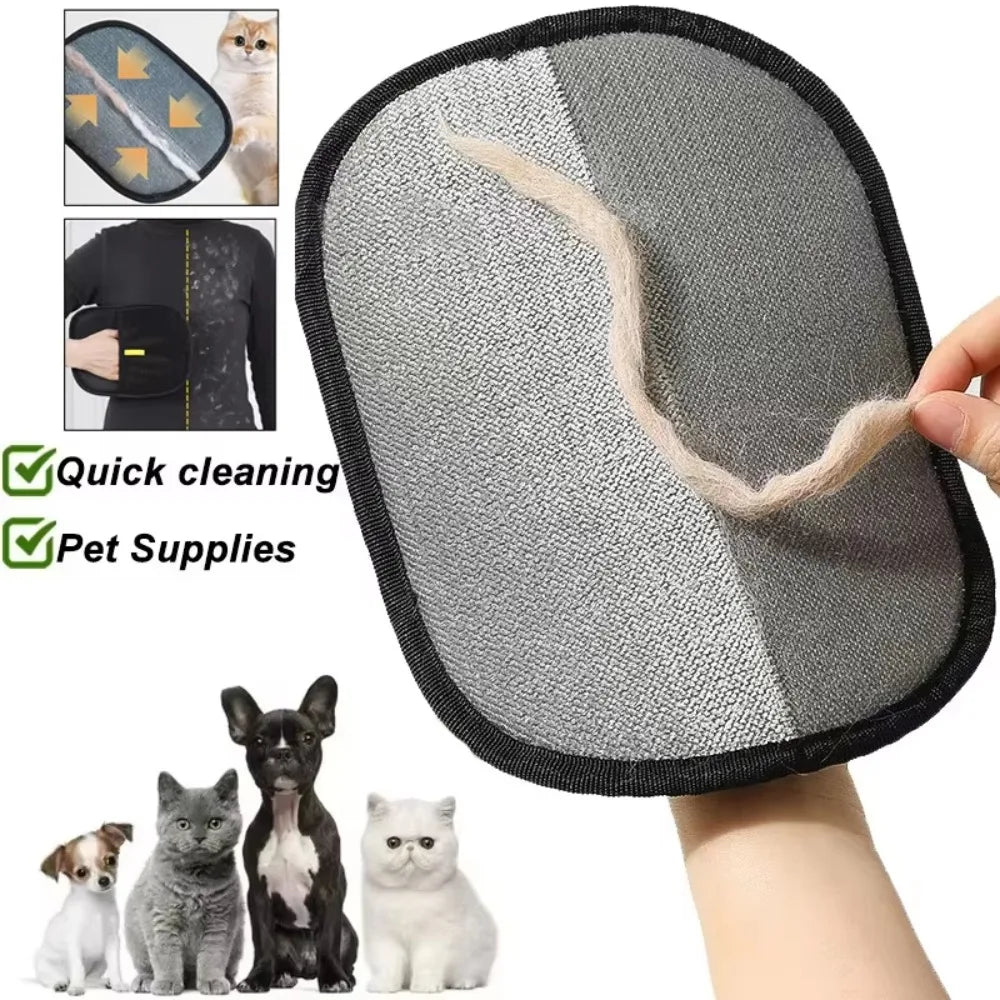 Portable Washable Pet Hair Remover Gloves for Clothes and Furniture