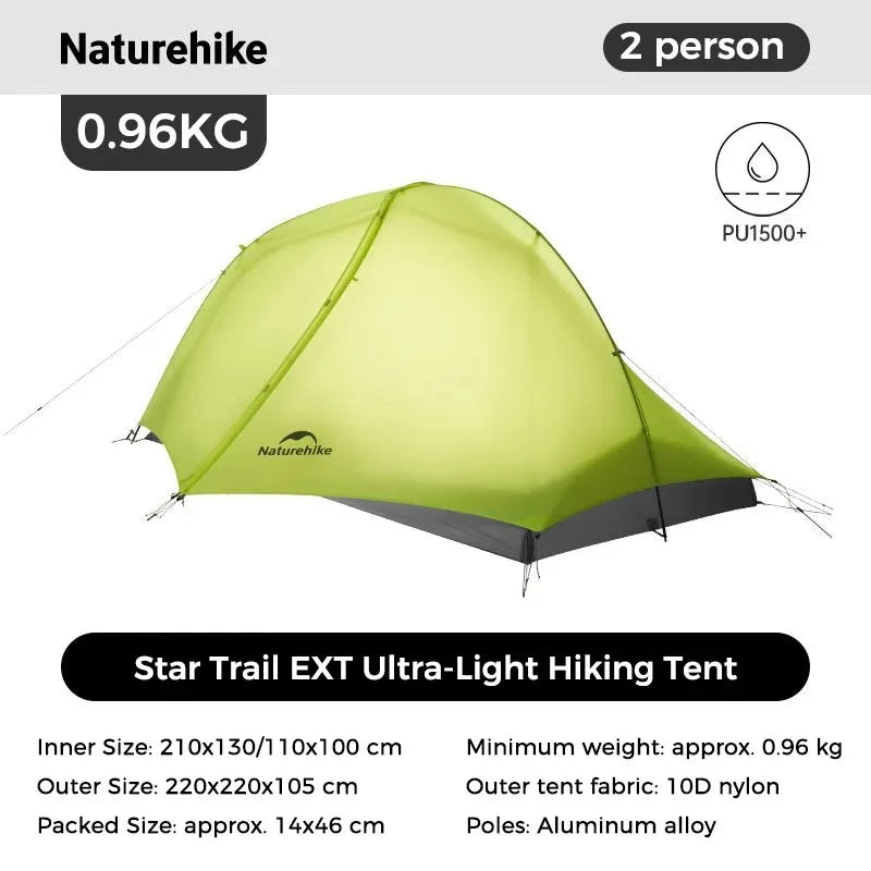 Naturehike Star Trail EXT Ultralight Waterproof Backpacking Tent