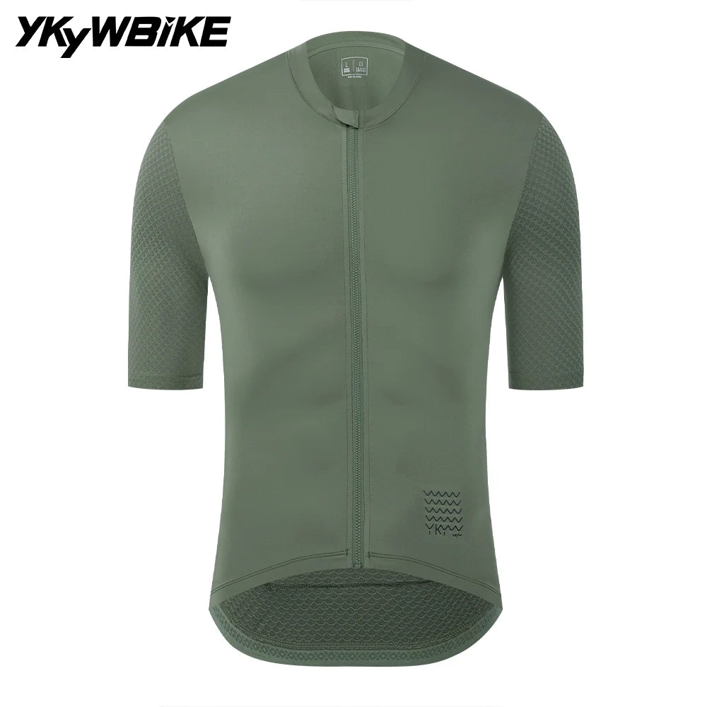 YKYWBIKE Men's Breathable Cycling Jersey With UV Protection
