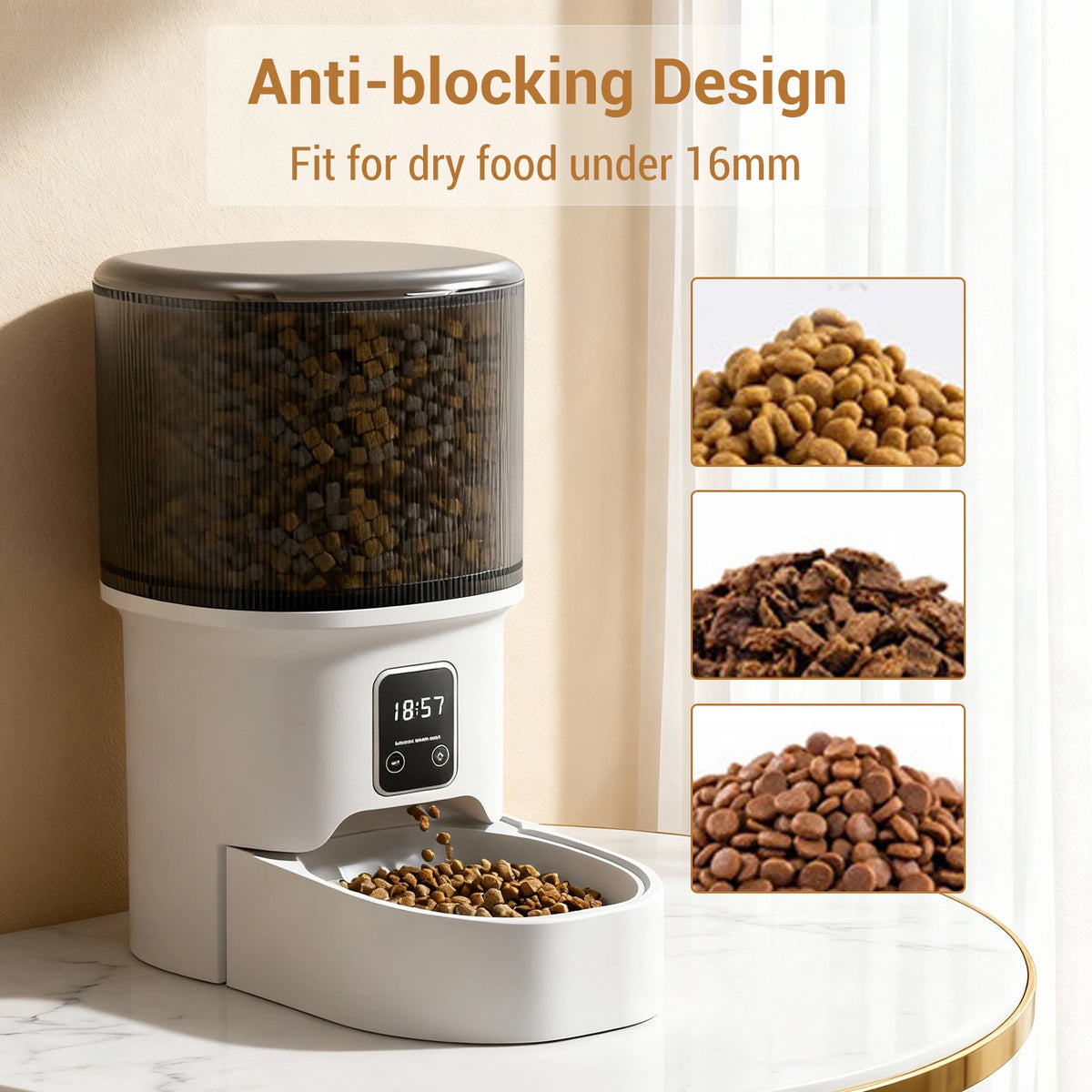 HiMISS Programmable Automatic Pet Feeder With Timer And Portion Control