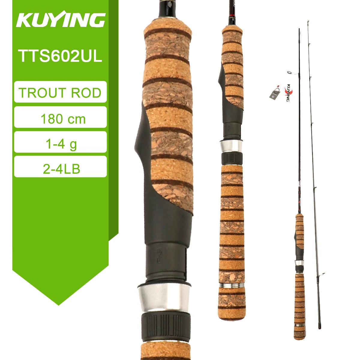 KUYING TETON Carbon Spinning And Casting Fishing Lure Rod
