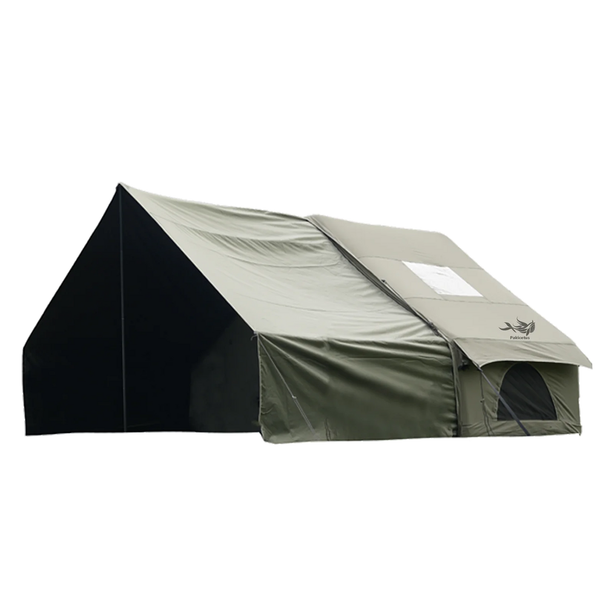 PAKICETUS Inflatable Camping Tent Luxury Glamping Tent with Roof Window Carry Bag Easy Setup Outdoor Tent for Family Weekend Trip Group Gathering, 4/6/8/10/12 Person