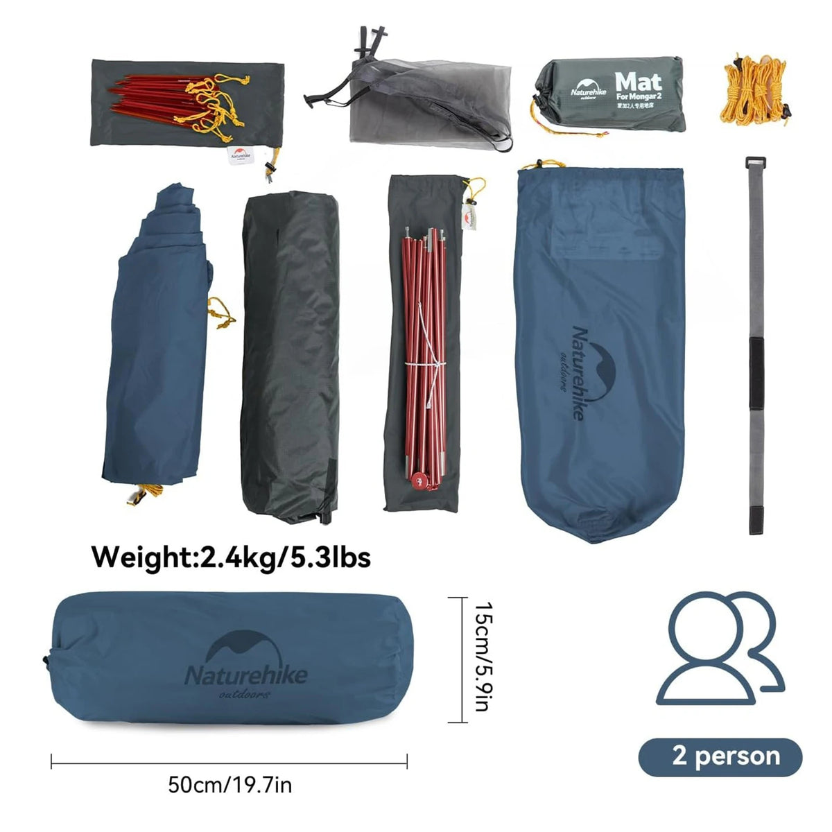 Naturehike Mongar Ultralight Waterproof Double Layer Camping Tent