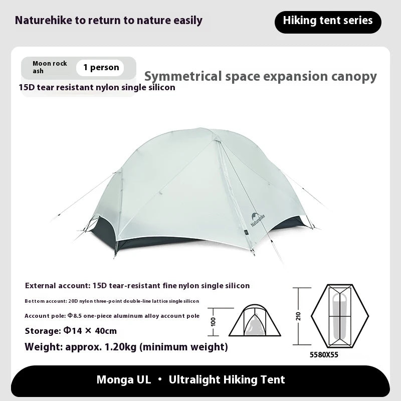 Naturehike Mongar Ultralight Two Person Three Season Camping Tent