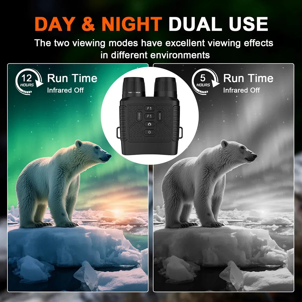 2.5K Digital Night Vision Binoculars With Photo And Video Recording