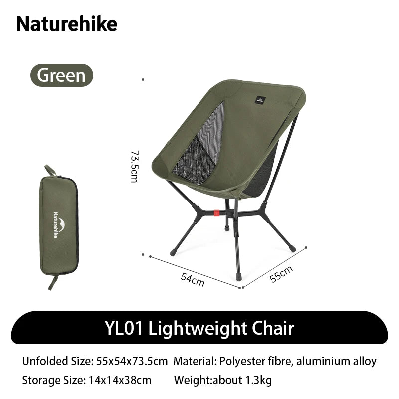 Naturehike Ultralight Folding Camping Chair for Hiking and Fishing