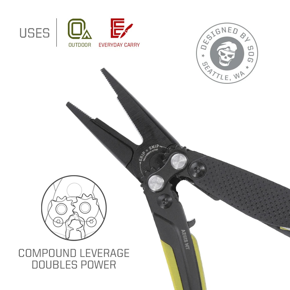 SOG Aegis Tactical Multi Tool Pliers For Outdoor Repairs