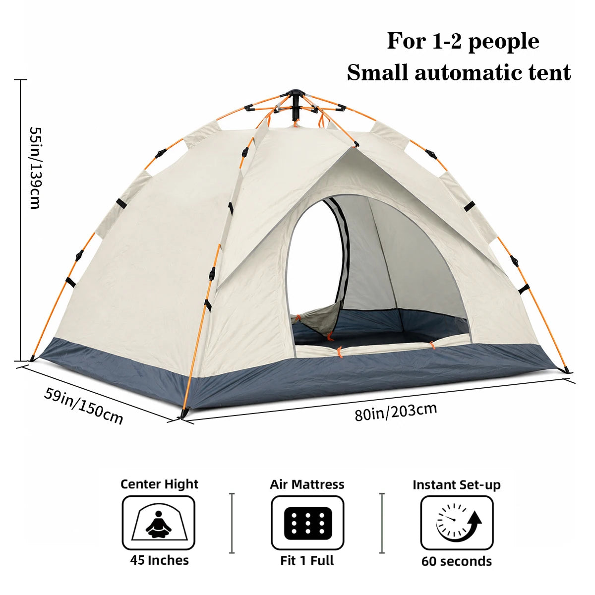 TRIBENEST Automatic Pop Up Camping Tent for Outdoor Family Adventures