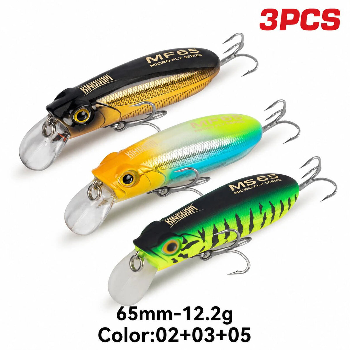 Kingdom Sinking Floating Minnow Fishing Lures for Seabass and Trout