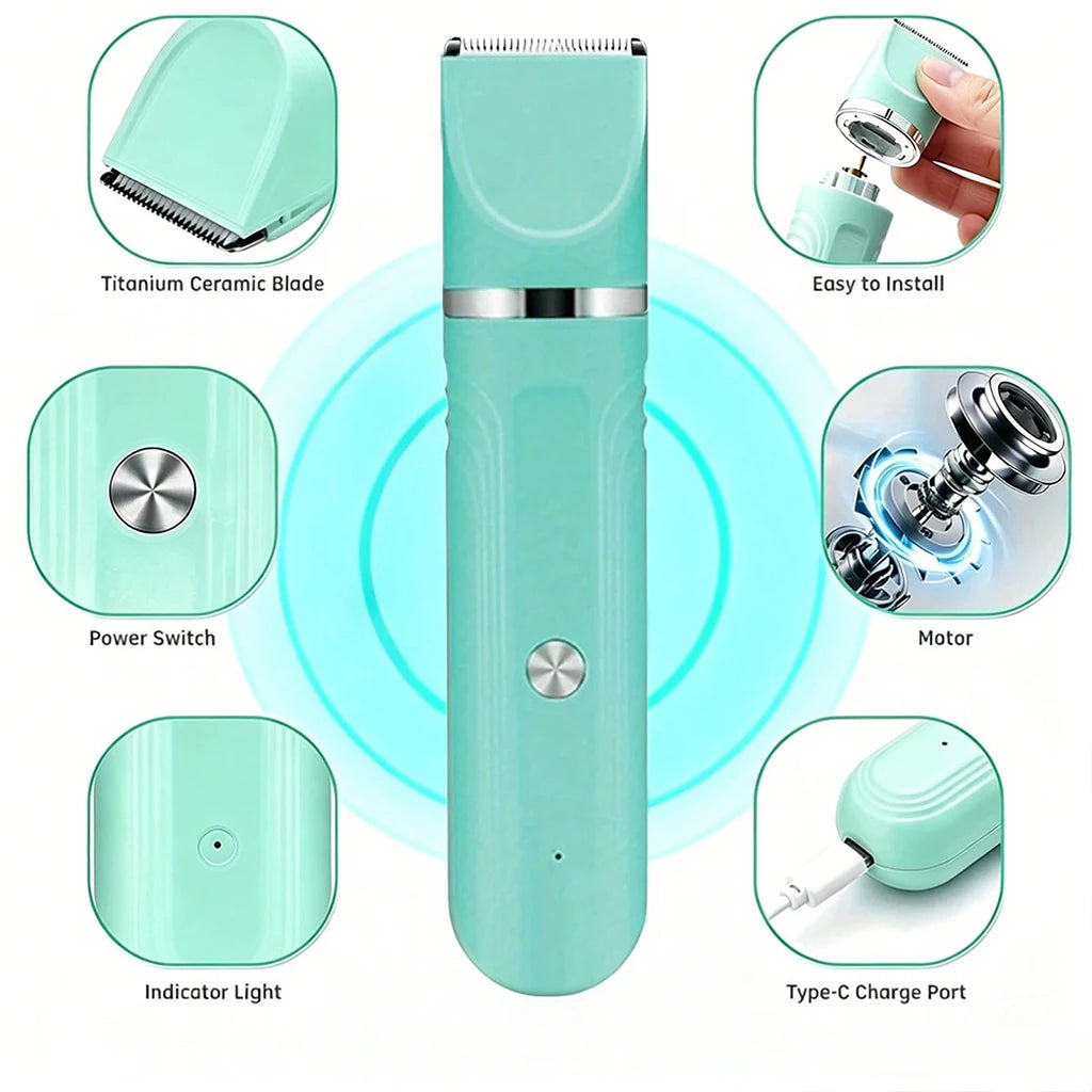 SHUYU Rechargeable Pet Grooming Clipper Kit for Dogs and Cats