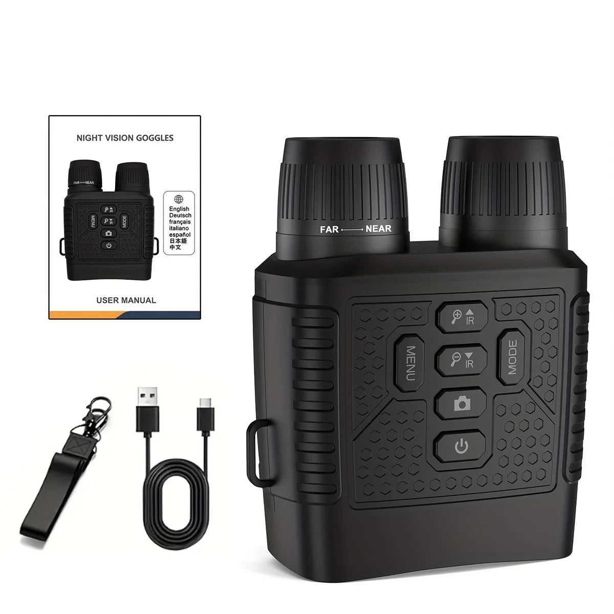 2.5K Digital Night Vision Binoculars With Photo And Video Recording
