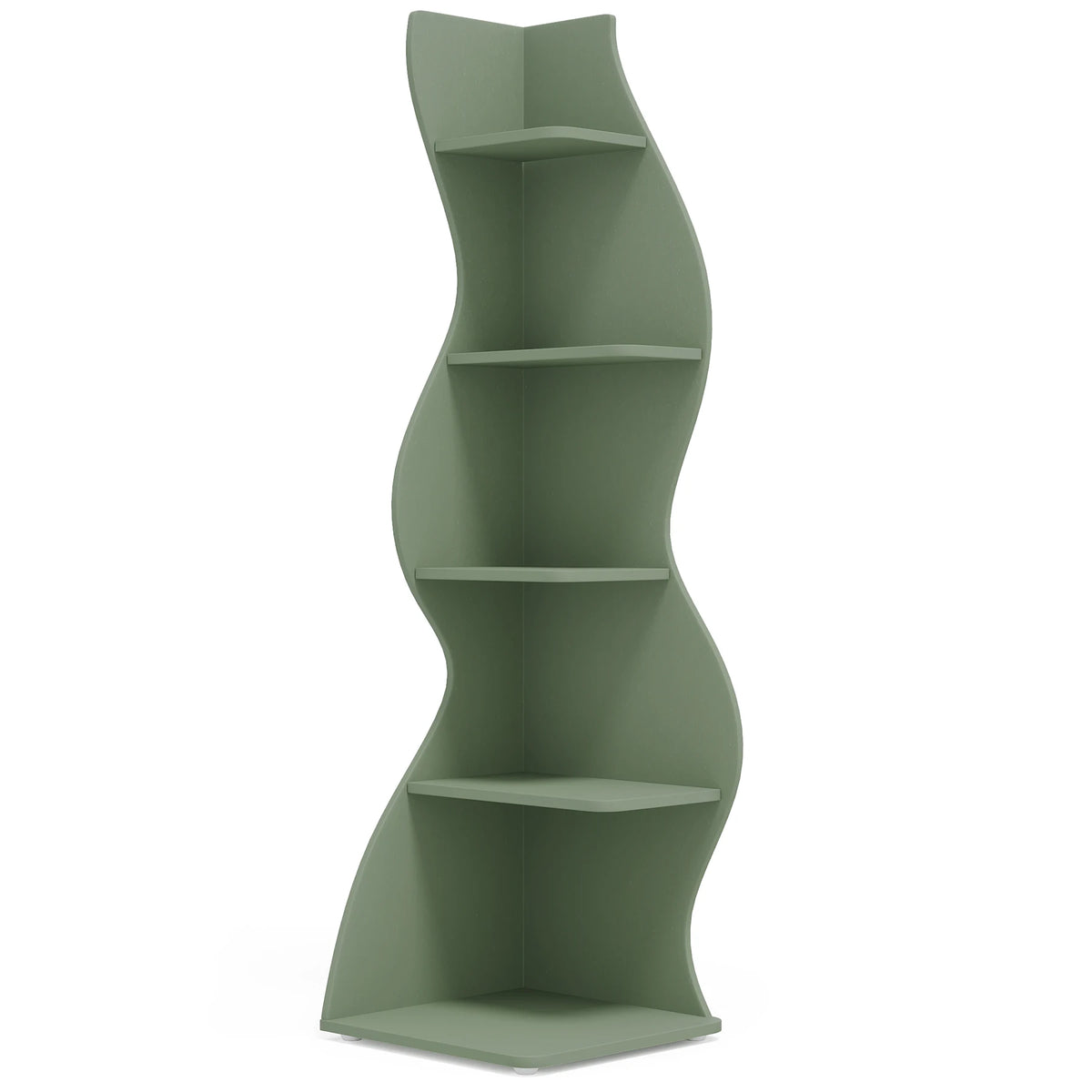 Tribesigns Modern Five Tier Corner Bookshelf And Plant Stand