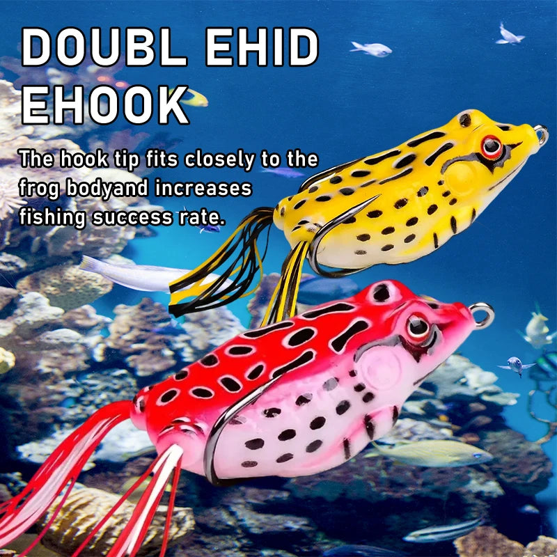 Frog Shape Soft Plastic Fishing Lure With Realistic 3D Eyes