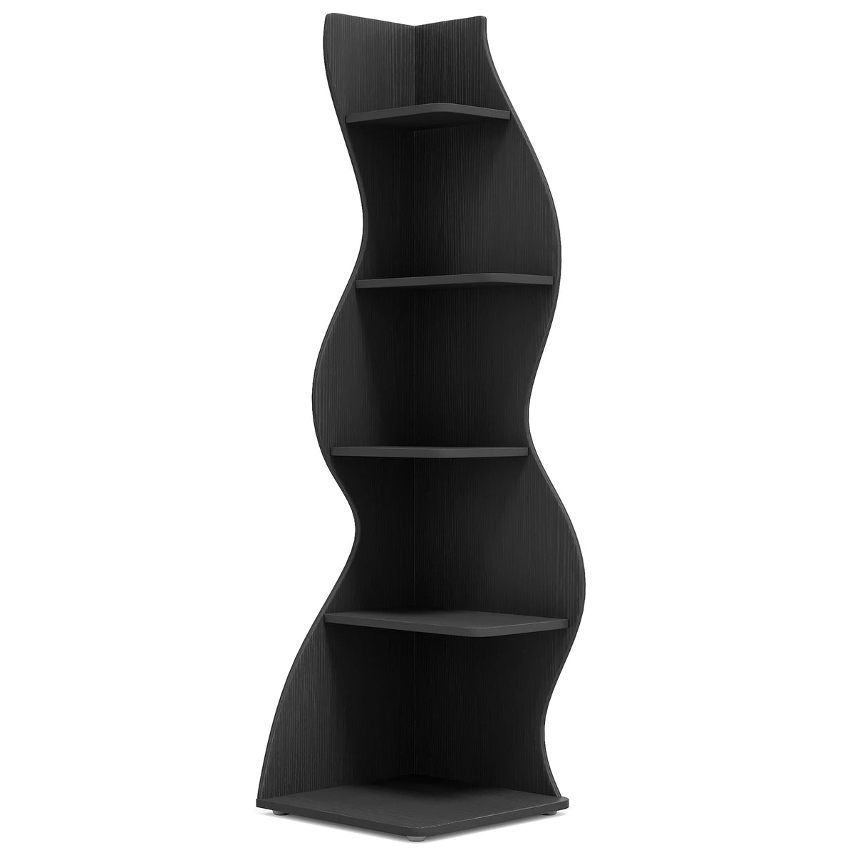 Tribesigns Modern Five Tier Corner Bookshelf And Plant Stand