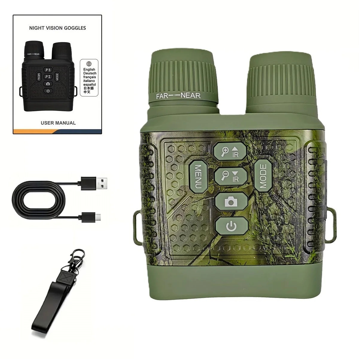 Digital Night Vision Monocular Camera With 6X Zoom And Infrared