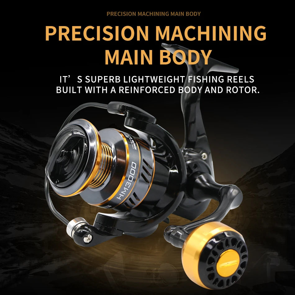Rooblinos Metal Spinning Fishing Reel for Ocean Fishing
