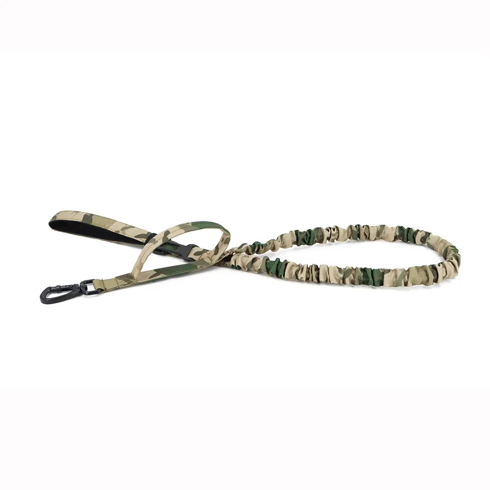 PETRAVEL Adjustable Military Dog Leash With Quick Release Dual Handles