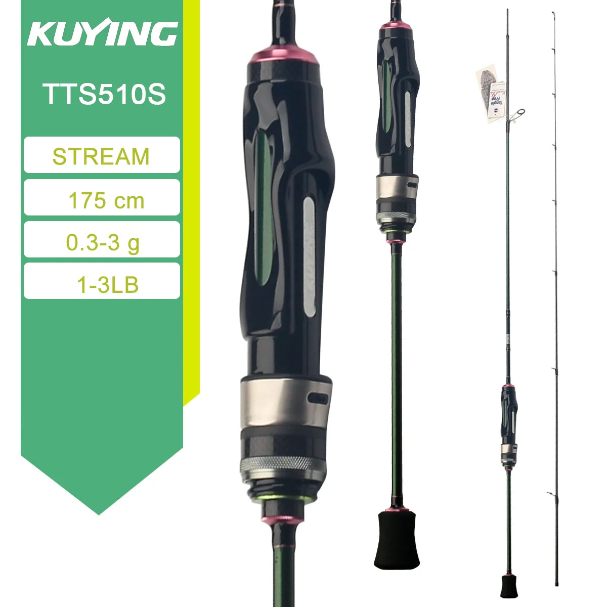 KUYING TETON Carbon Spinning And Casting Fishing Lure Rod