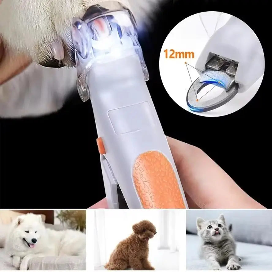 LED Pet Nail Clippers With Light For Safe Grooming