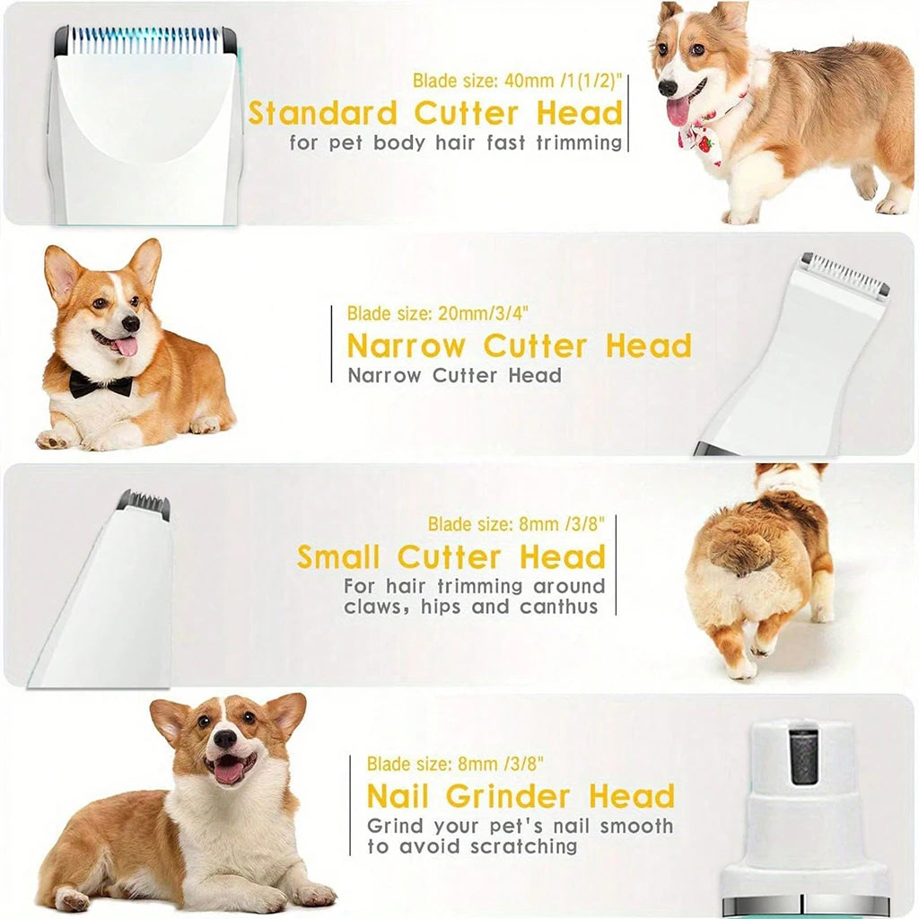 SHUYU Rechargeable Pet Grooming Clipper Kit for Dogs and Cats