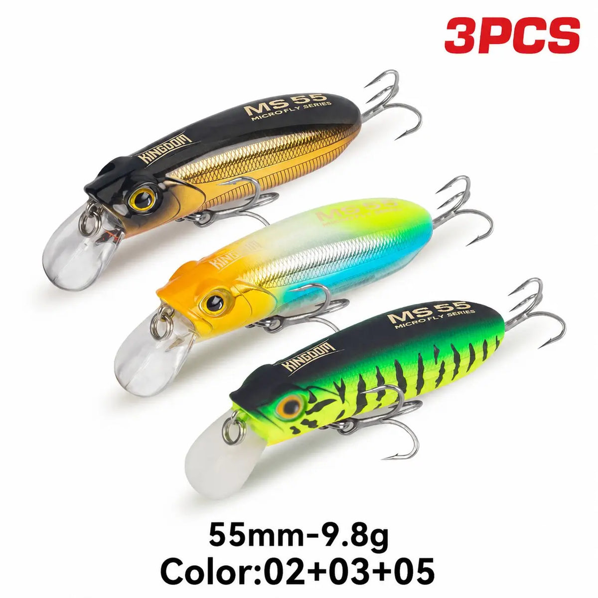 Kingdom Sinking Floating Minnow Fishing Lures for Seabass and Trout