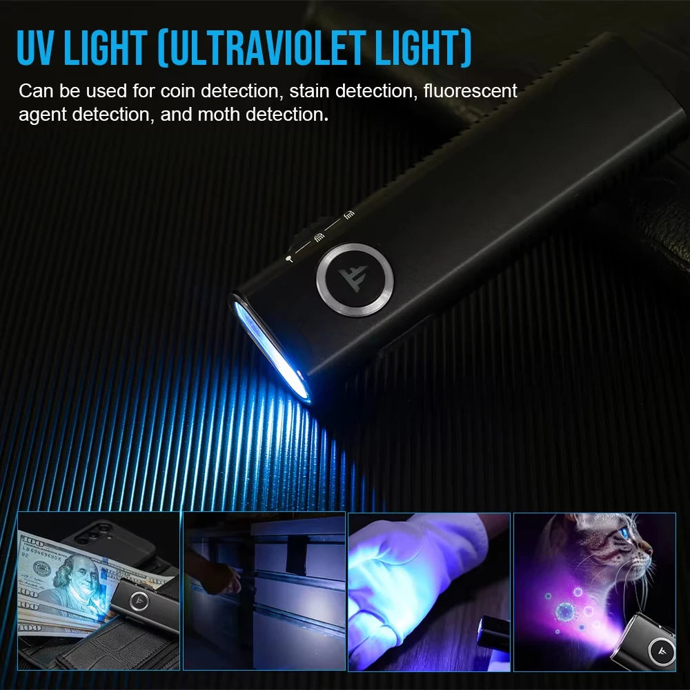 TrustFire MINIX3-SE Rechargeable EDC Flashlight With UV Light