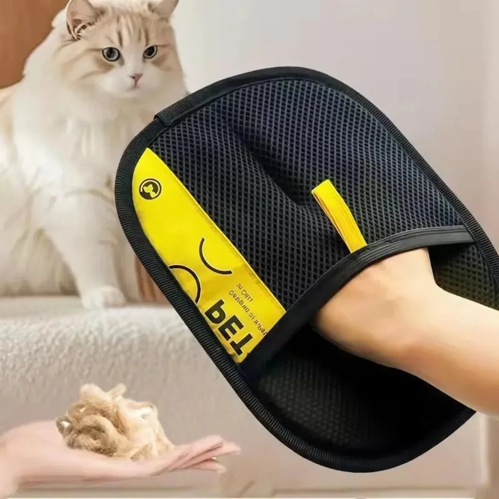 Portable Washable Pet Hair Remover Gloves for Clothes and Furniture