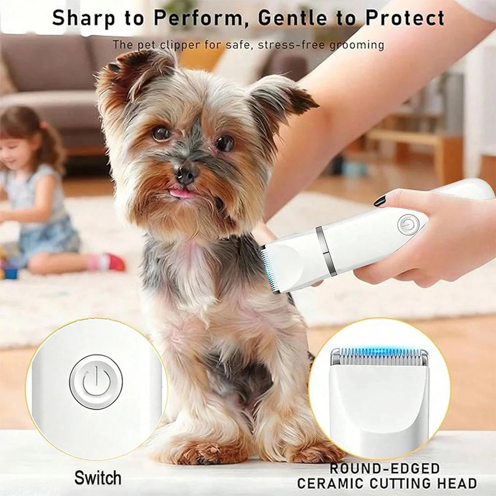 SHUYU Rechargeable Pet Grooming Clipper Kit for Dogs and Cats