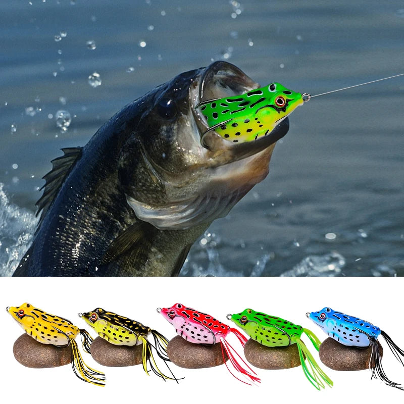Frog Shape Soft Plastic Fishing Lure With Realistic 3D Eyes