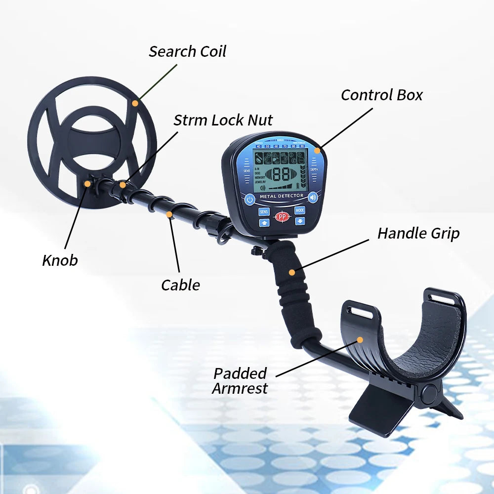 Waterproof Underground Metal Detector With LCD Display For Treasure Hunting