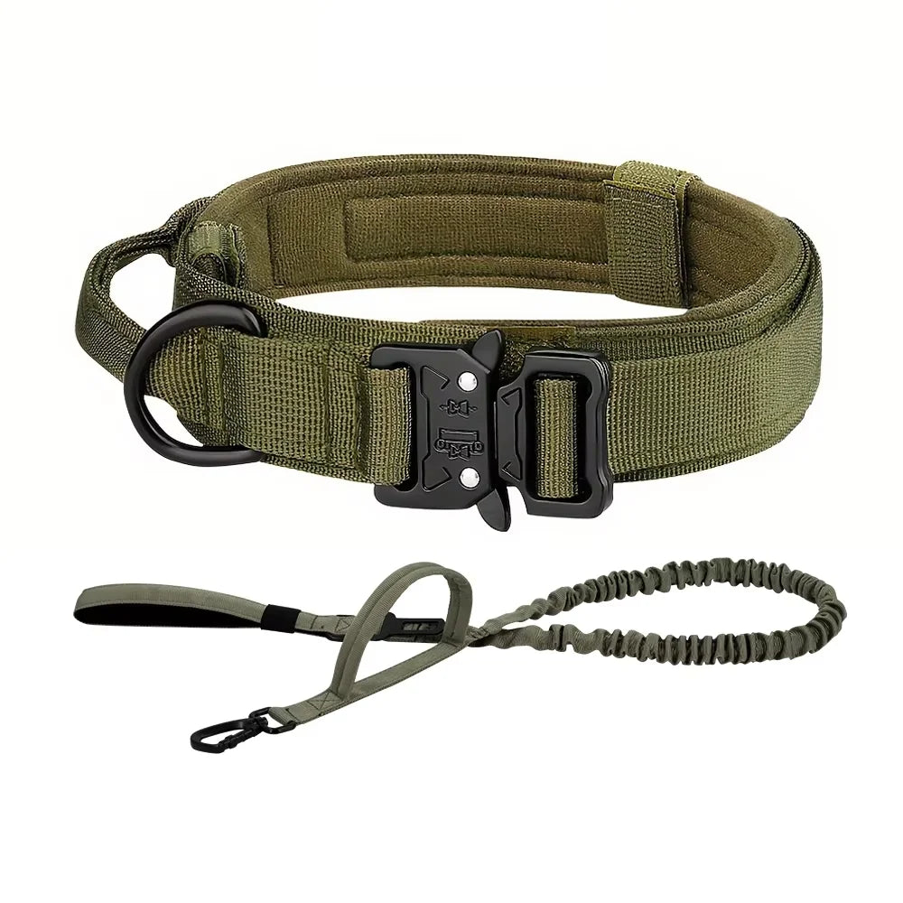 PETRAVEL Adjustable Tactical Dog Training Collar and Leash Set