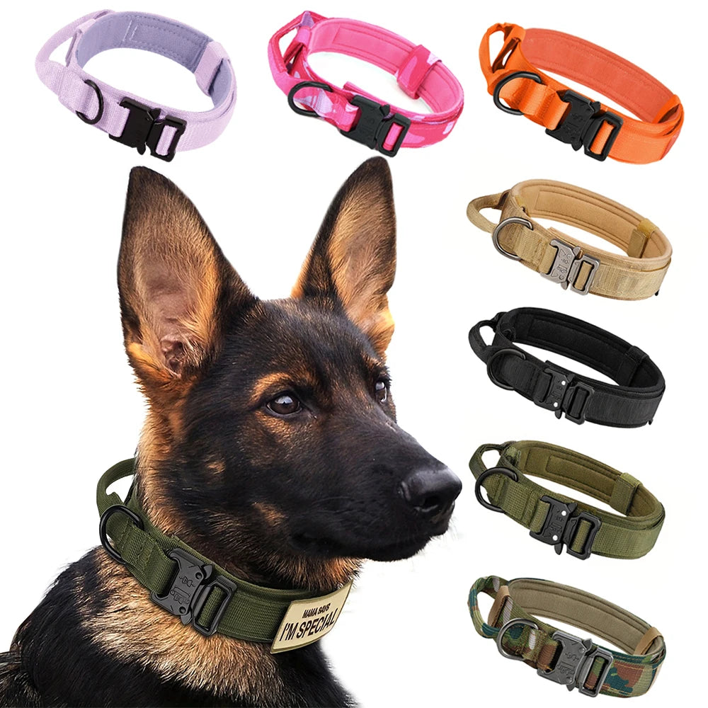 PETRAVEL Adjustable Tactical Dog Training Collar and Leash Set