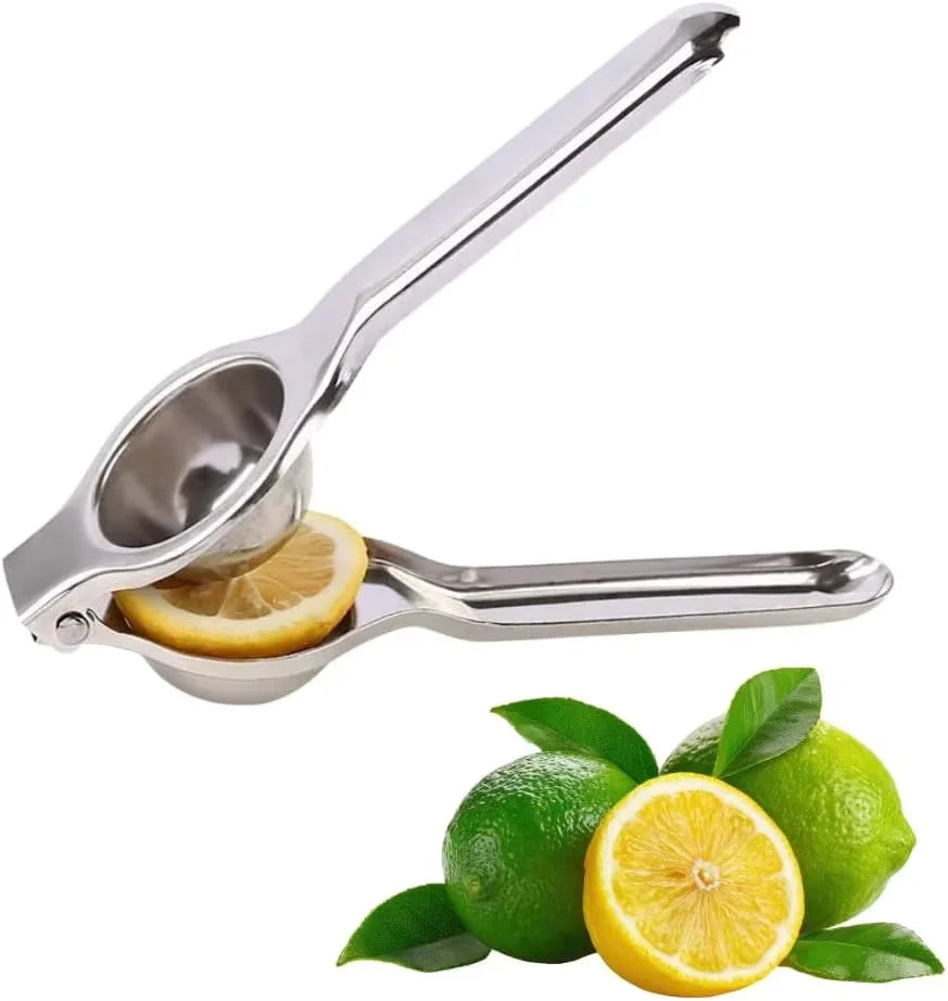 Stainless Steel Manual Citrus Juicer, Lemon Orange Hand Squeezer, Easy Clean Fruit Press, Household Kitchen Accessory