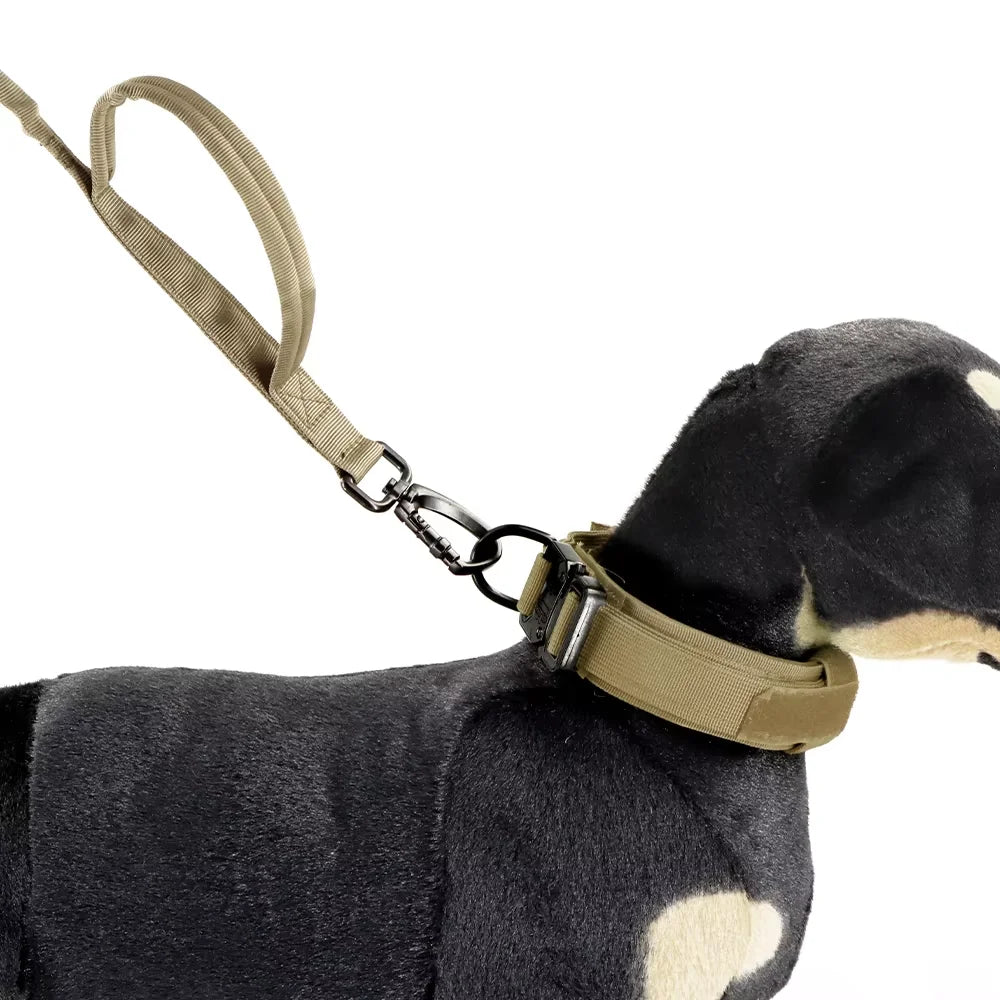 PETRAVEL Adjustable Military Dog Leash With Quick Release Dual Handles