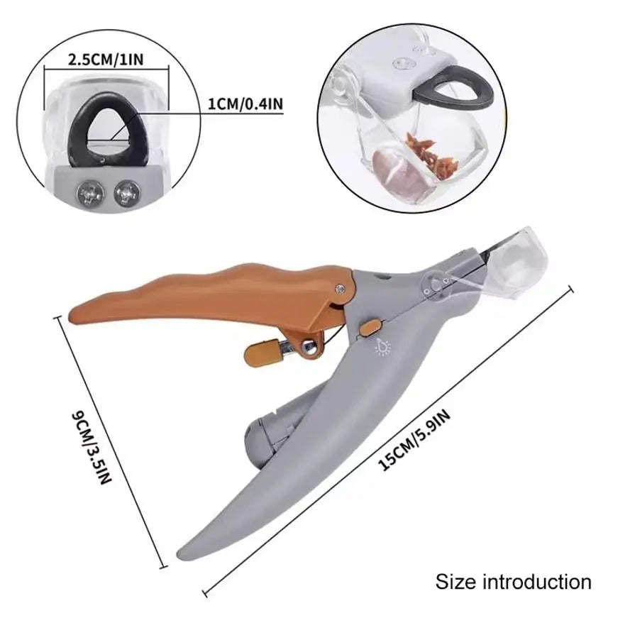 LED Pet Nail Clippers With Light For Safe Grooming