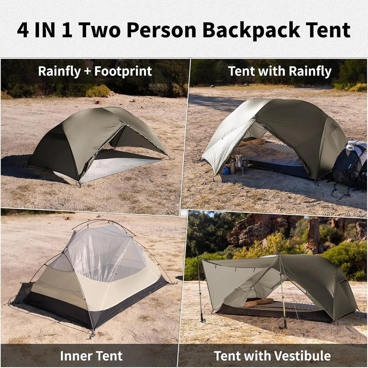 Naturehike Mongar Pro Ultralight Waterproof Backpacking Camping Tent