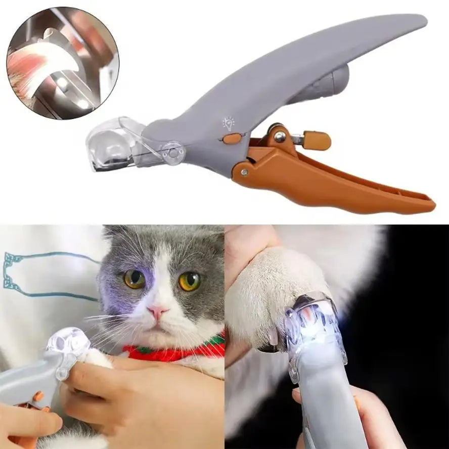 LED Pet Nail Clippers With Light For Safe Grooming