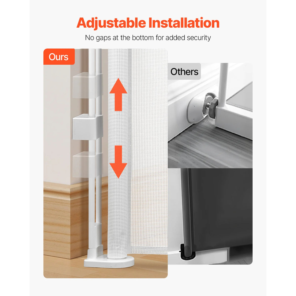 SucceBuy Retractable Safety Gate for Babies, Children and Pets