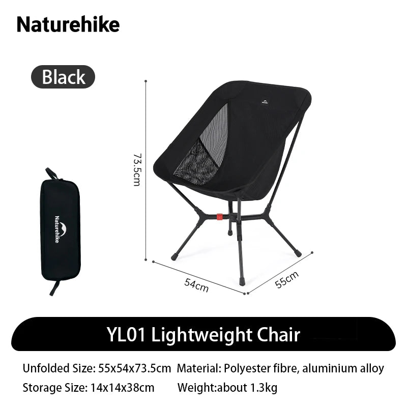 Naturehike Ultralight Folding Camping Chair for Hiking and Fishing