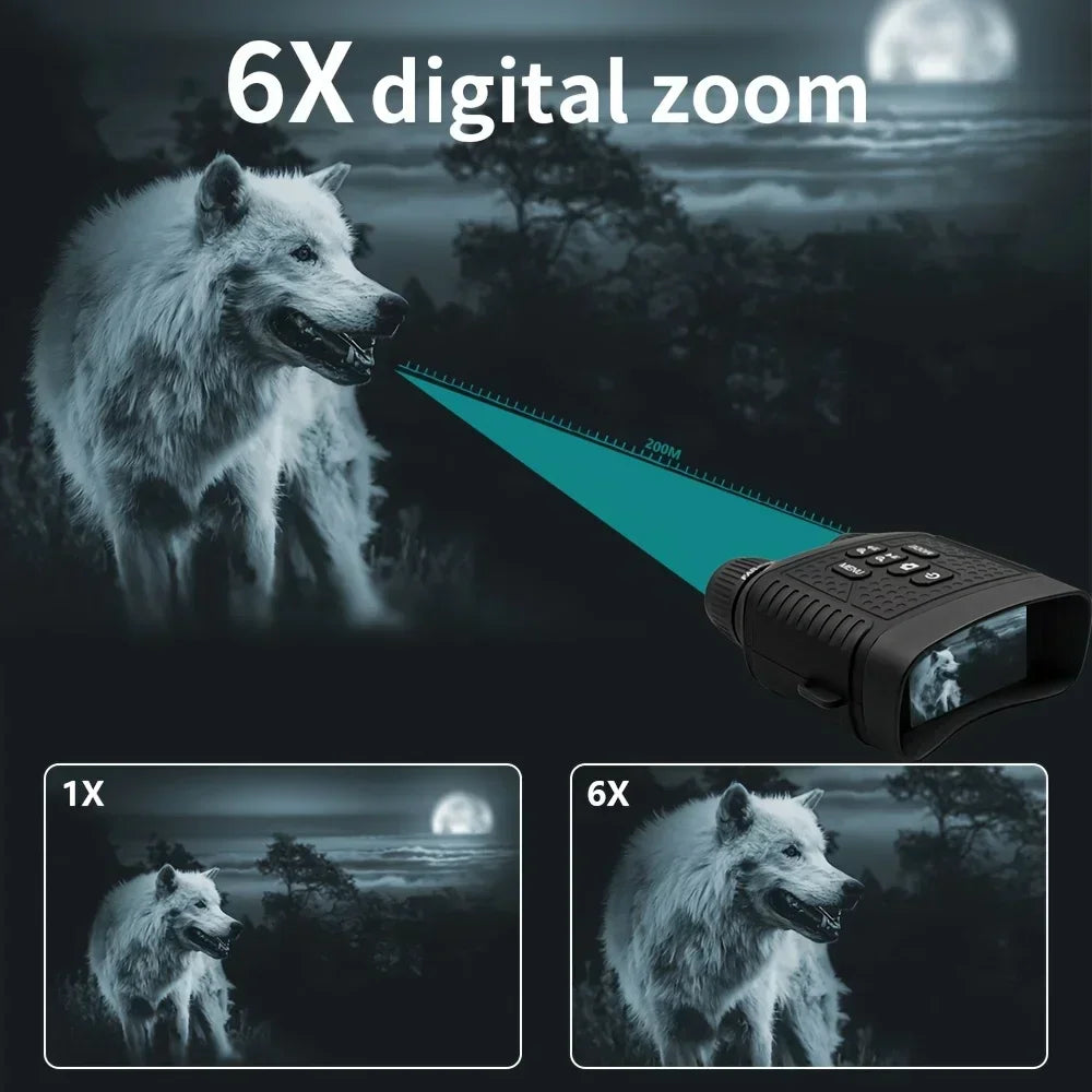 2.5K Digital Night Vision Binoculars With Photo And Video Recording