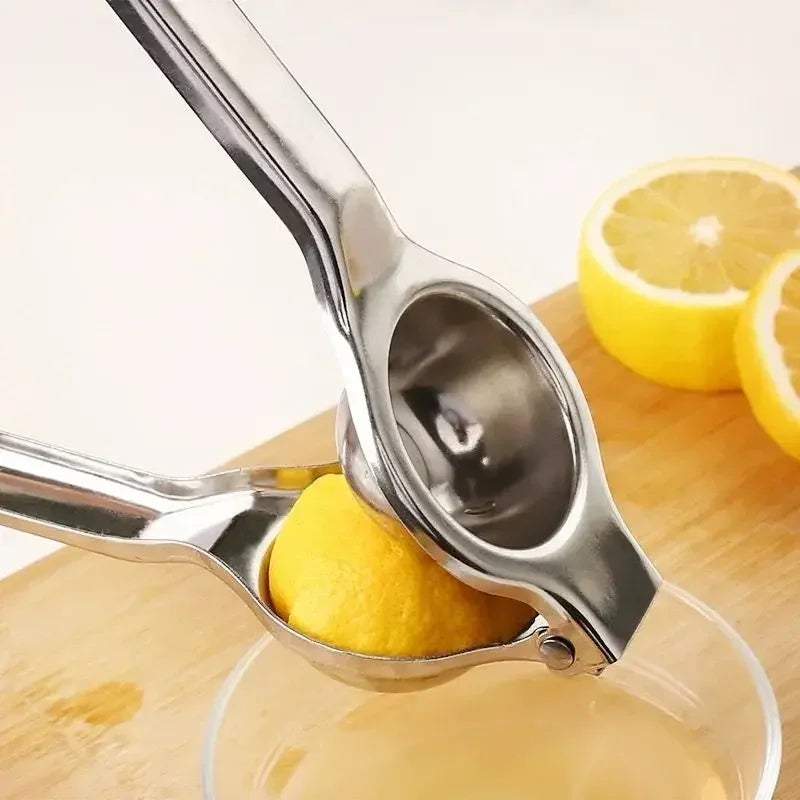 Stainless Steel Manual Citrus Juicer, Lemon Orange Hand Squeezer, Easy Clean Fruit Press, Household Kitchen Accessory