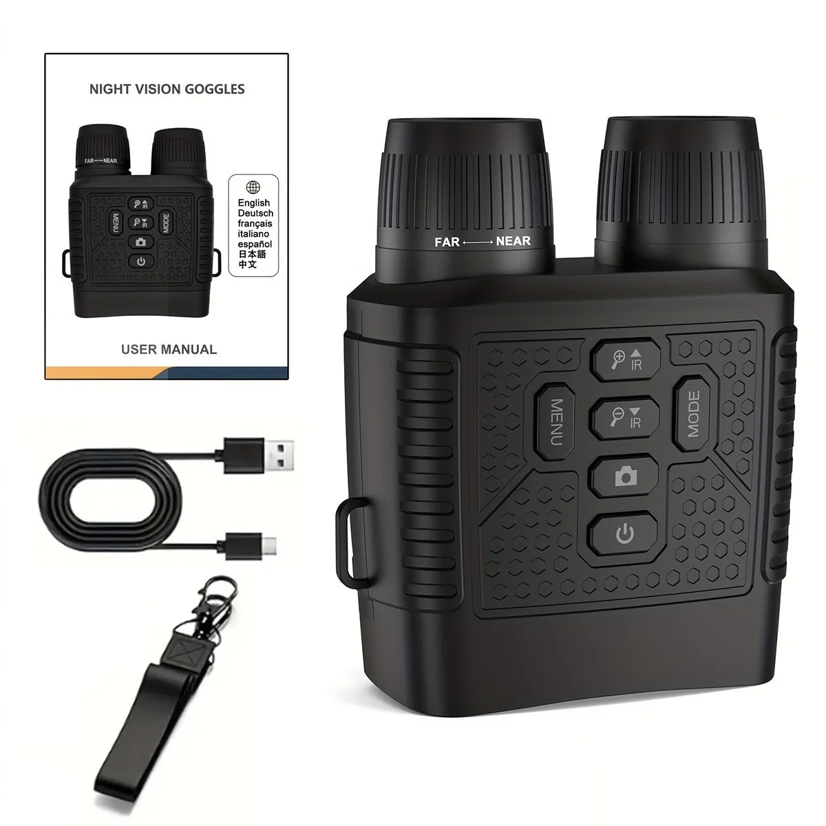 Digital Night Vision Monocular Camera With 6X Zoom And Infrared