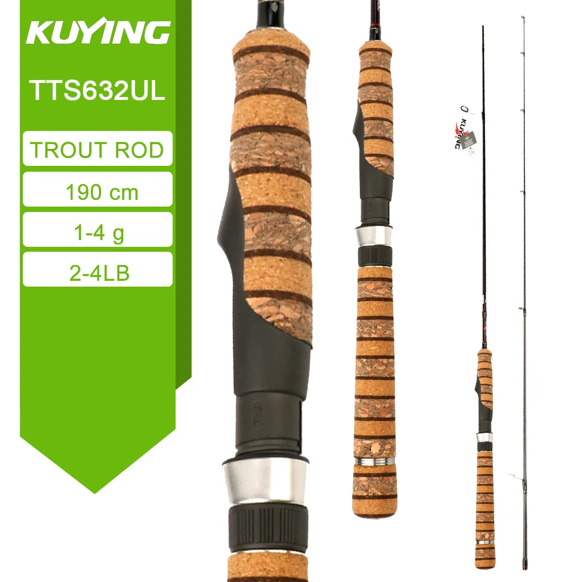 KUYING TETON Carbon Spinning And Casting Fishing Lure Rod