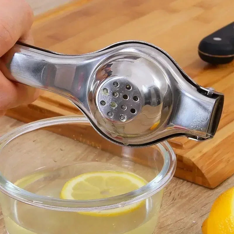 Stainless Steel Manual Citrus Juicer, Lemon Orange Hand Squeezer, Easy Clean Fruit Press, Household Kitchen Accessory